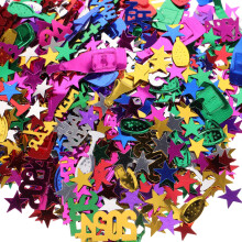 Colorful Plastic Scatters Party Ornament Happy New Year Decor