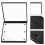 1Compacte Draagbare LED Spiegel Met Stijlvolle Zwarte Afwerking 3