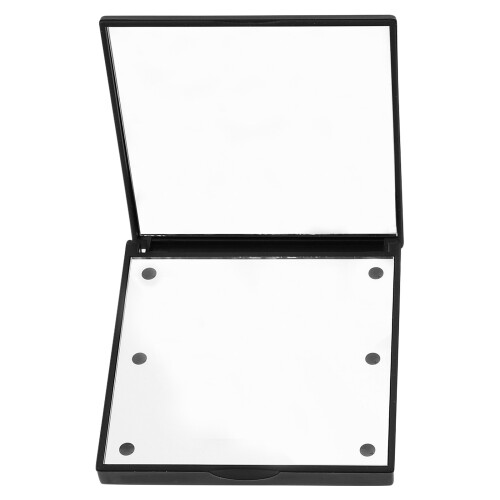1Compacte Draagbare LED Spiegel Met Stijlvolle Zwarte Afwerking 1