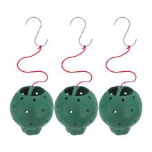 3Pcs Green Plastic Multihole Plant Hanger Wall Mount Flower Pot Holder