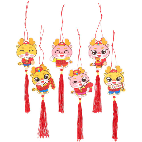 18 Pièces Pendentifs De Année Dragon Décor 2
