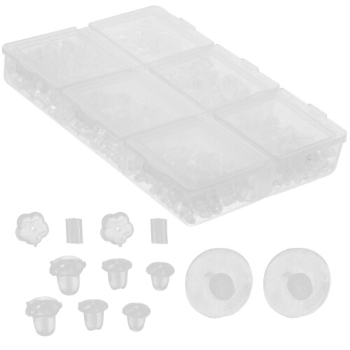 Scatola Fermagli Per In Silicone Con Motivi Vari