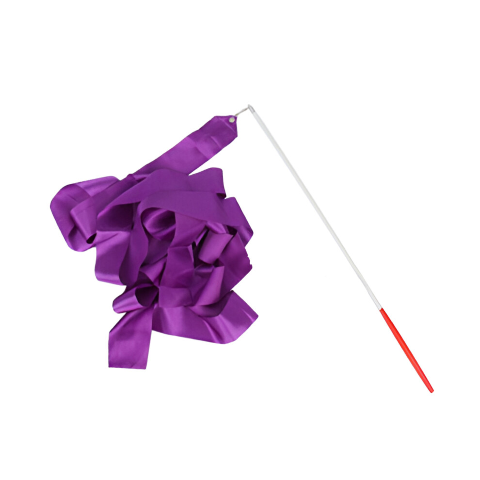(Purple) Ribbon Wands Party Favors Rainbow Training Gymnastics Dance Streamers-image-OPC-PM8JNBT-NEW