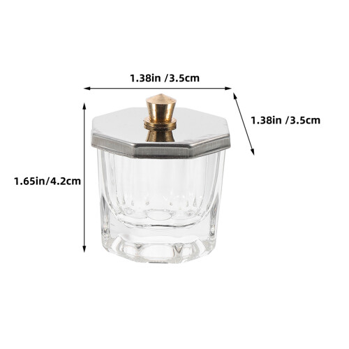 Manicure Nail Dish, Coppetta Liquido Unghie In Con 1