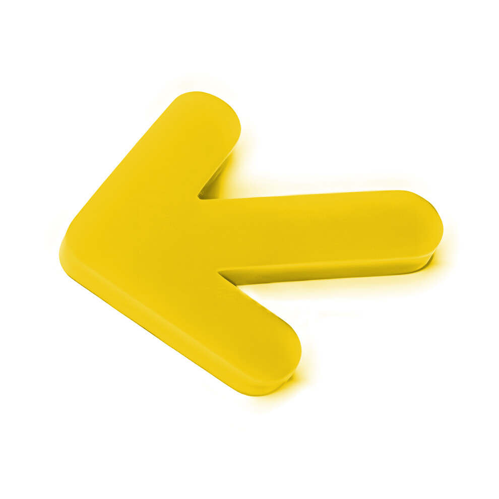 Set Of 20 Plastic Arrows (3 Mm Thickness, Yellow, Pmma, Self Adhesive) 8719762765141