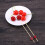 200 Pezzi Stuzzicadenti A 12 Cm Con Perline Rosso Fatti 7