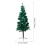 Living And Home 7FT/210cm Green Artificial Pine Needle Christmas Tree 6