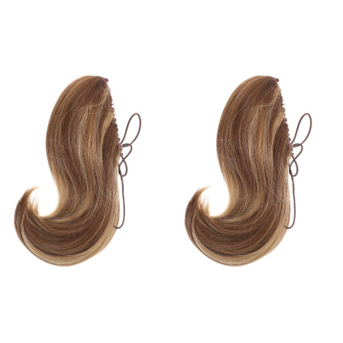 2 Pezzi Extension Cavallo Corta Sintetica Con Clip 1