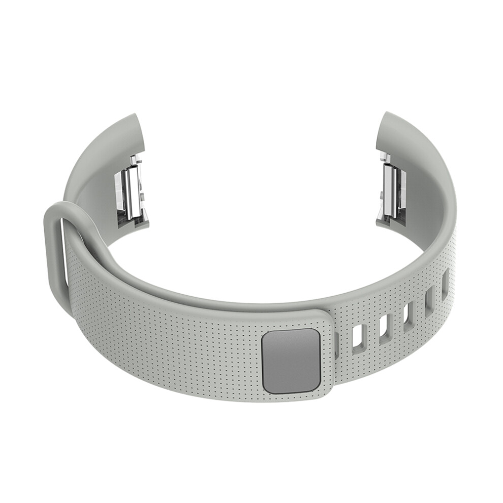 Unisex Do Zegarka A1702 Silikonowy Teksturowany (Szary)-image