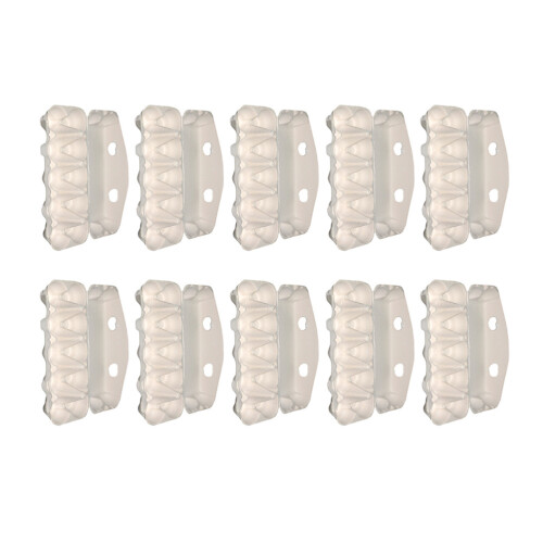 10 Pezzi Portauova In Pulp Biodegradabili Per Uova (Bianco)