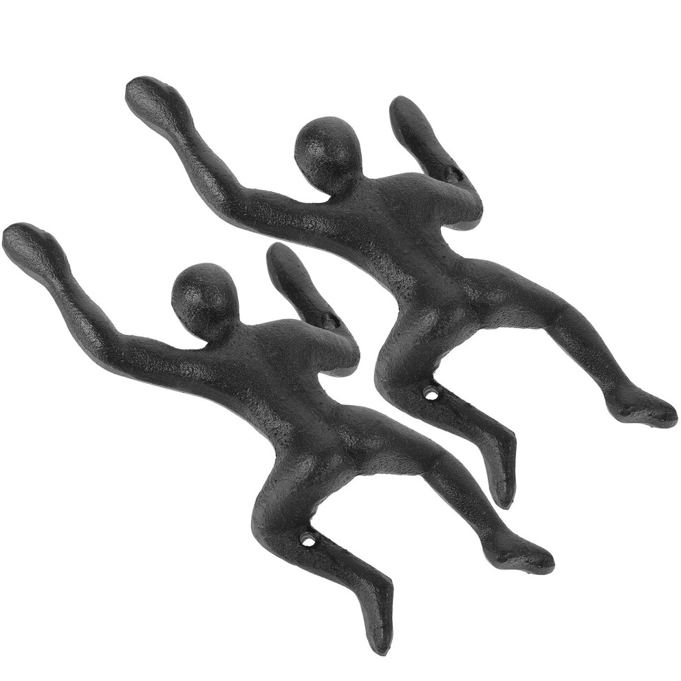 2 Sztuki Haki Z ŻEliwa CiężKiej Konstrukcji Do ŚCian I Drzwi-image