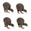 20 Decorazione Kiwi Realistico Per 3