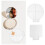 2 Pezzi Palette Cosmetiche in Acrilico Trasparente per Miscelare 3