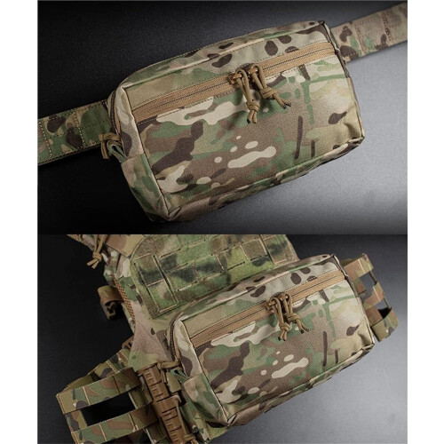 Tactical MOLLE GP Wide Pouch General-Purpose Pouch, MOLLE Compatible, Lined With Loop Admin Bag, For Belt Or Vest 2