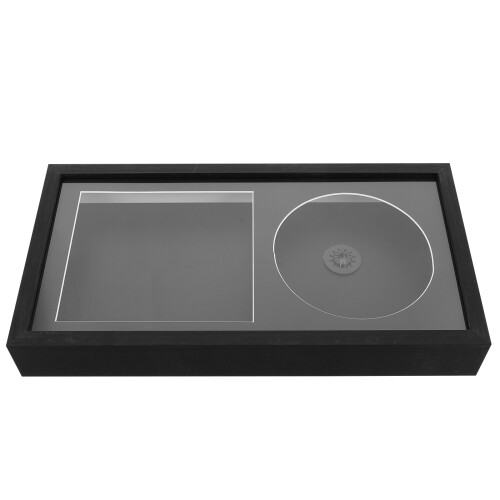 2 Pezzi Dischi In Espositore A Gabbia 3D Per Album