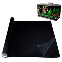 Aquarium Wallpaper Static Cling Black Fish Tank Poster Backdrop 30x200cm