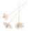 3Pcs White Wooden Aroma Sticks Decorative Incense Diffuser Flowers 8