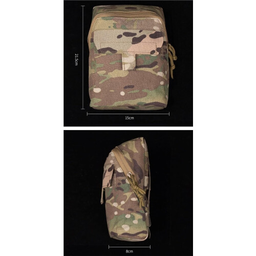 Tactical Expanded Molle Admin Pouches For EDC Storage On Belts And Cummerbund, Molle System Compatible 1