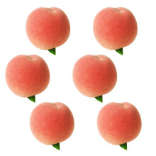 6Pcs Foam Fruit Peach Toys Playhouse Toys for Kids Decor
