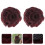 2 Unidades Presilhas Flor Coque Extensão 6
