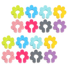 16 Unidades Marcadores Vinho Silicone Reutilizável Flor