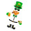 St Patrick Day Leprechaun Autocollant Verre Transparent Décoration 10