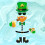 St Patrick Day Leprechaun Autocollant Verre Transparent Décoration 5
