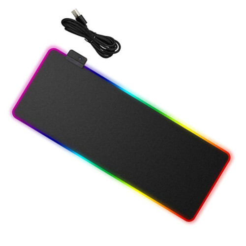Mouse Pad Led Impermeável Resistente À Sujeira Com Almofada Luminosa