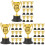 30 Unidades Troféu Miniatura Plástico Para Recompensa 4