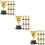 30 Unidades Troféu Miniatura Plástico Para Recompensa 11