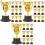 30 Unidades Troféu Miniatura Plástico Para Recompensa 5