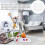 White Ceramic Manicure Display Board Easy-Clean Nail Color Mixing 9