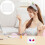White Ceramic Manicure Display Board Easy-Clean Nail Color Mixing 5