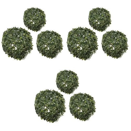 9 Unidades Bolas De Grama Artificial Penduradas Para Decoração 2