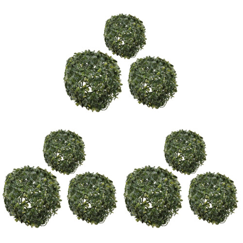 9 Unidades Bolas De Grama Artificial Penduradas Para Decoração 1