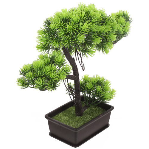 2 Unidades Árvore Bonsai Artificial Vaso Decoração 2