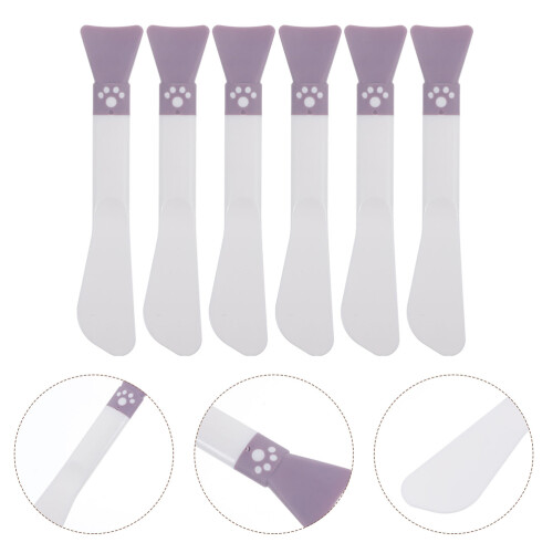 6 Stks Silicone Mudmask Applicator Dubbelzijdige Herbruikbare Spatula 2
