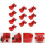 Chicken Drinkers Automatic Refillable Drinking Bowl Red 30 Pcs 7