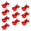 Chicken Drinkers Automatic Refillable Drinking Bowl Red 30 Pcs 4