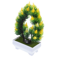 2 Unidades De Plantas Artificiais Bonsai Decorativo