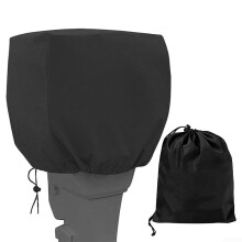 Outboard Motor Cover 420D Waterproof No Fading Boat Engine Hood Cover Large