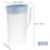 1.6L Water Jug Heat Resistant With Lid Blue 2