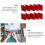 10St Koelvin Aluminium Heat Sink Rood CPU Ic LED Computer 10