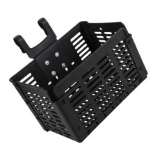 Folding Bike Basket Front Mount Large Capacity Stable Bicycle Storage Basket Easy to Install Fits Bikes