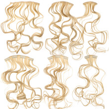 12 Unidades Extensiones De Ondulado Marrón