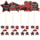 30Pcs Graduation Party Cake Toppers Assorted Color Cupcake Picks 8