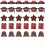 30Pcs Graduation Party Cake Toppers Assorted Color Cupcake Picks 5