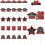30Pcs Graduation Party Cake Toppers Assorted Color Cupcake Picks 3
