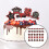 30Pcs Graduation Party Cake Toppers Assorted Color Cupcake Picks 4
