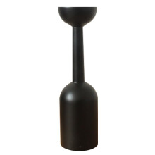 1Pc Black Wooden Candle Stand Durable Decorative Candleholder Gift